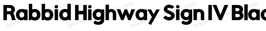 Rabbid Highway Sign IV Black字体转换